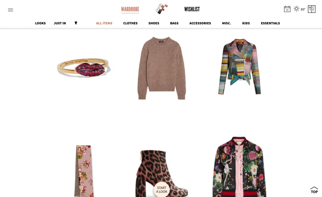Finery users can create looks and categorize their wardrobe to make getting dressed efficient and hassle free.