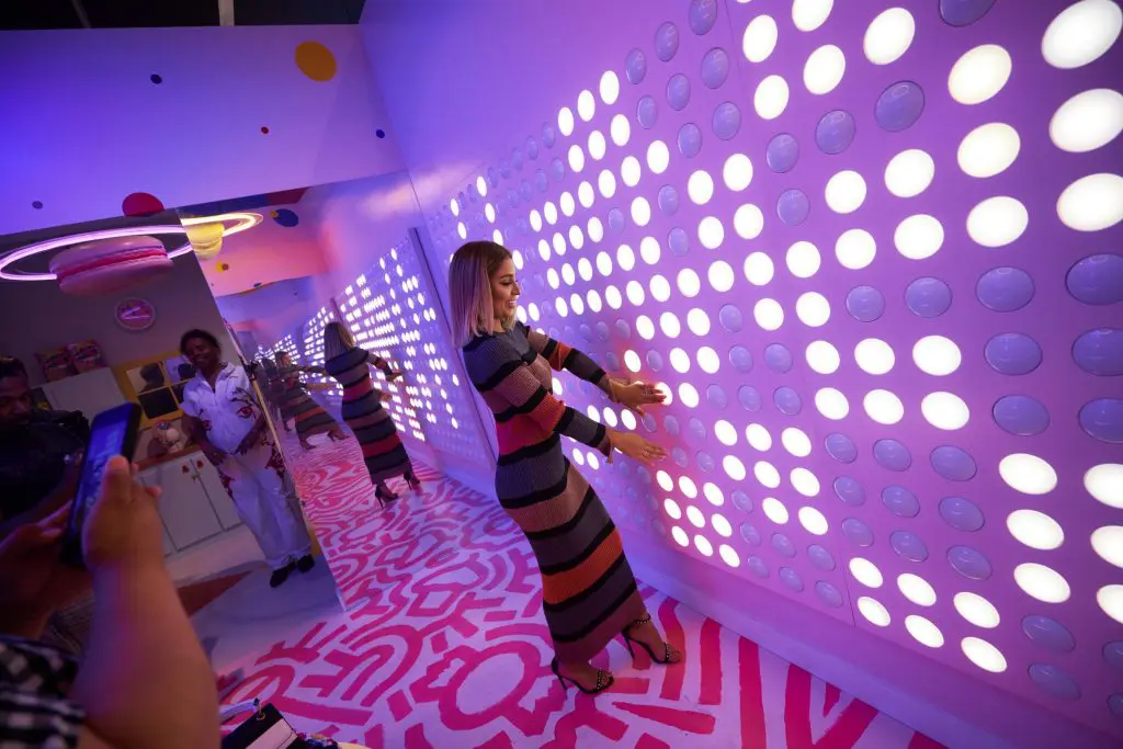 The art is interactive – and very photogenic. 