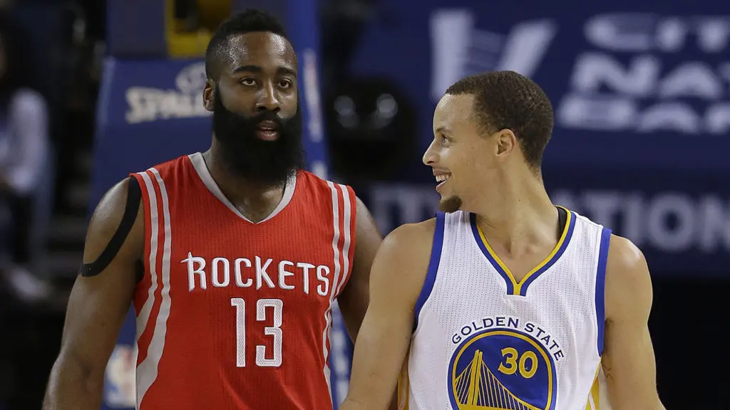 Stephen Curry keeps turning back James Harden and the Rockets.