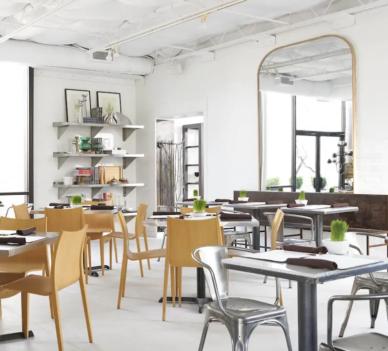The T Room restaurant at Forty Five Ten For Home (Photo via fortyfiveten.com)