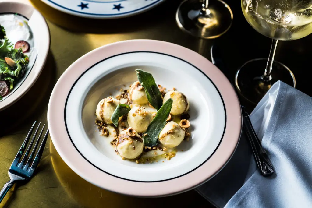Ricotta gnudi with sage and brown-butter honey at The Charles, the new Dallas Design District restaurant. Now, a new bar is joining the restaurant.