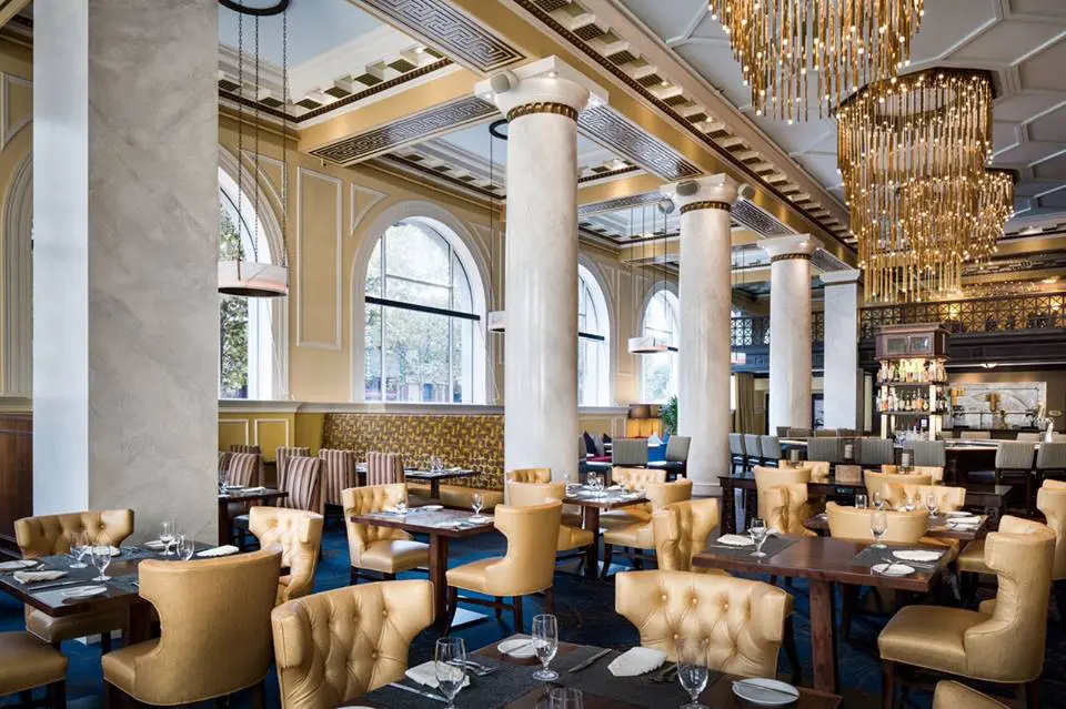 Line & Lariat brings bank building glamour. 