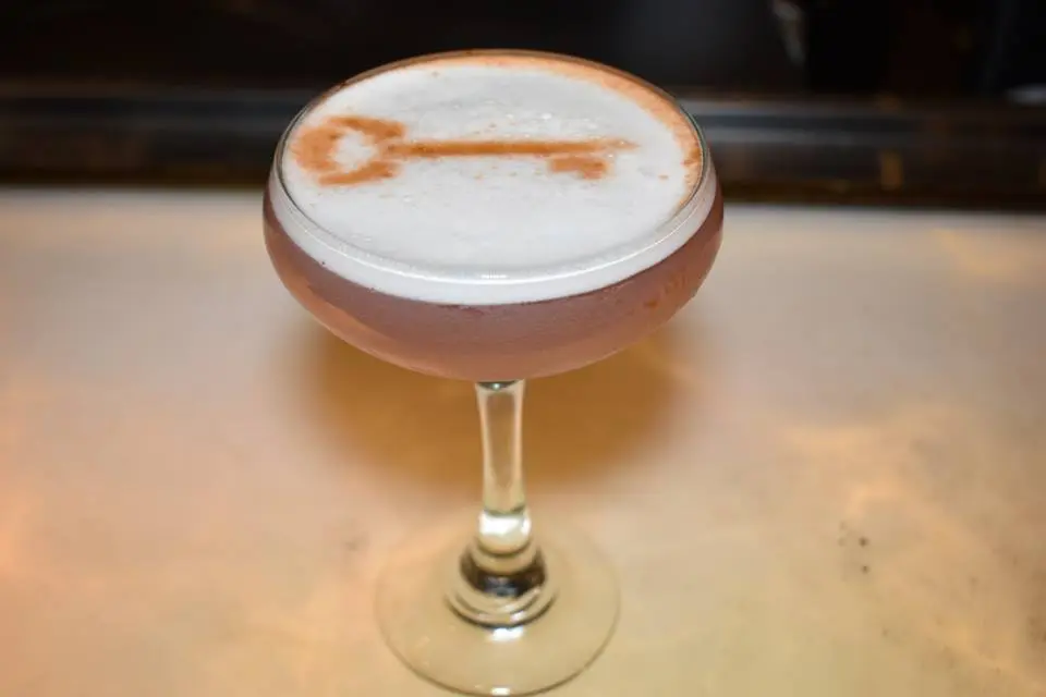 Key to the Vault is a classic Line & Lariat cocktail. 