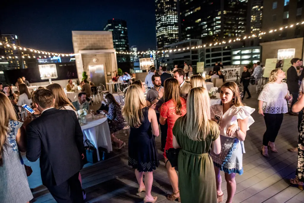 Young Friends of the Ronald McDonald House of Dallas party under the stars