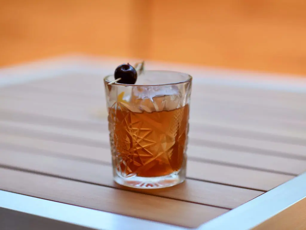Tobiuo's Old Fashioned is a new happy hour take on an old classic. (Photo by Kimberly Park.)
