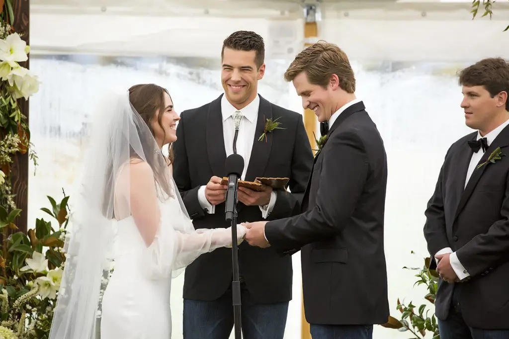 Sloan Childress/William Cummins wedding in Jackson Hole, Wyo. (Photo by Florence McCall Photography)