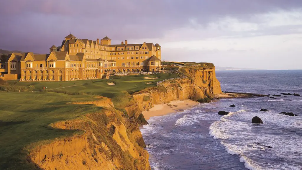 The Ritz Carlton Half Moon Bay hugs the California coast.