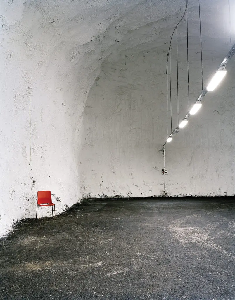 Dornith Doherty voyaged to one of the world's most remote places to capture this image: "Empty Chamber, Svalbard Global Seed Vault, Spitsbergen Island, Norway," 2010. (Courtesy the artist, Moody Gallery, and Holly Johnson Gallery)