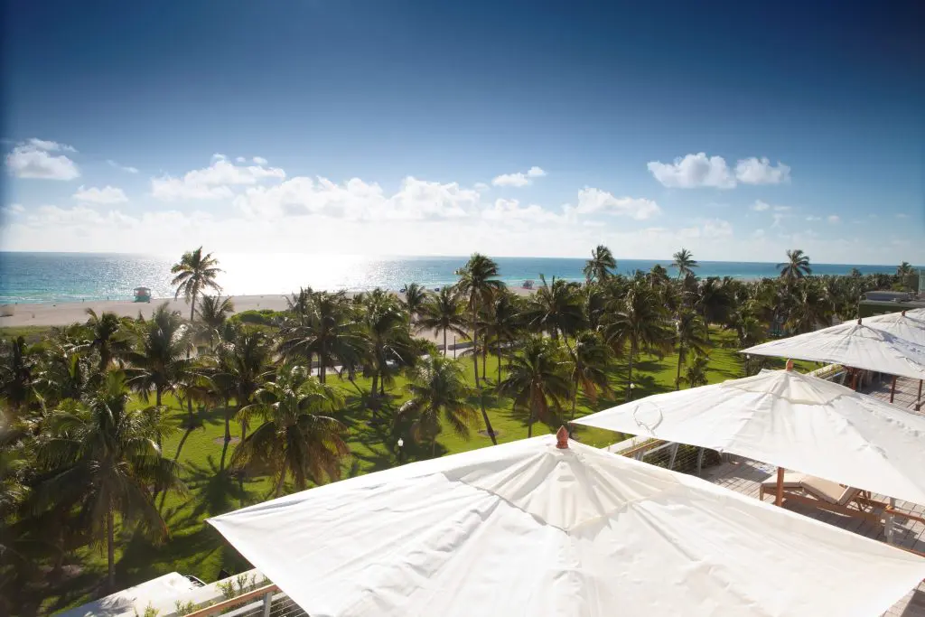 The Betsy-South Beach's patio looks to the ocean.
