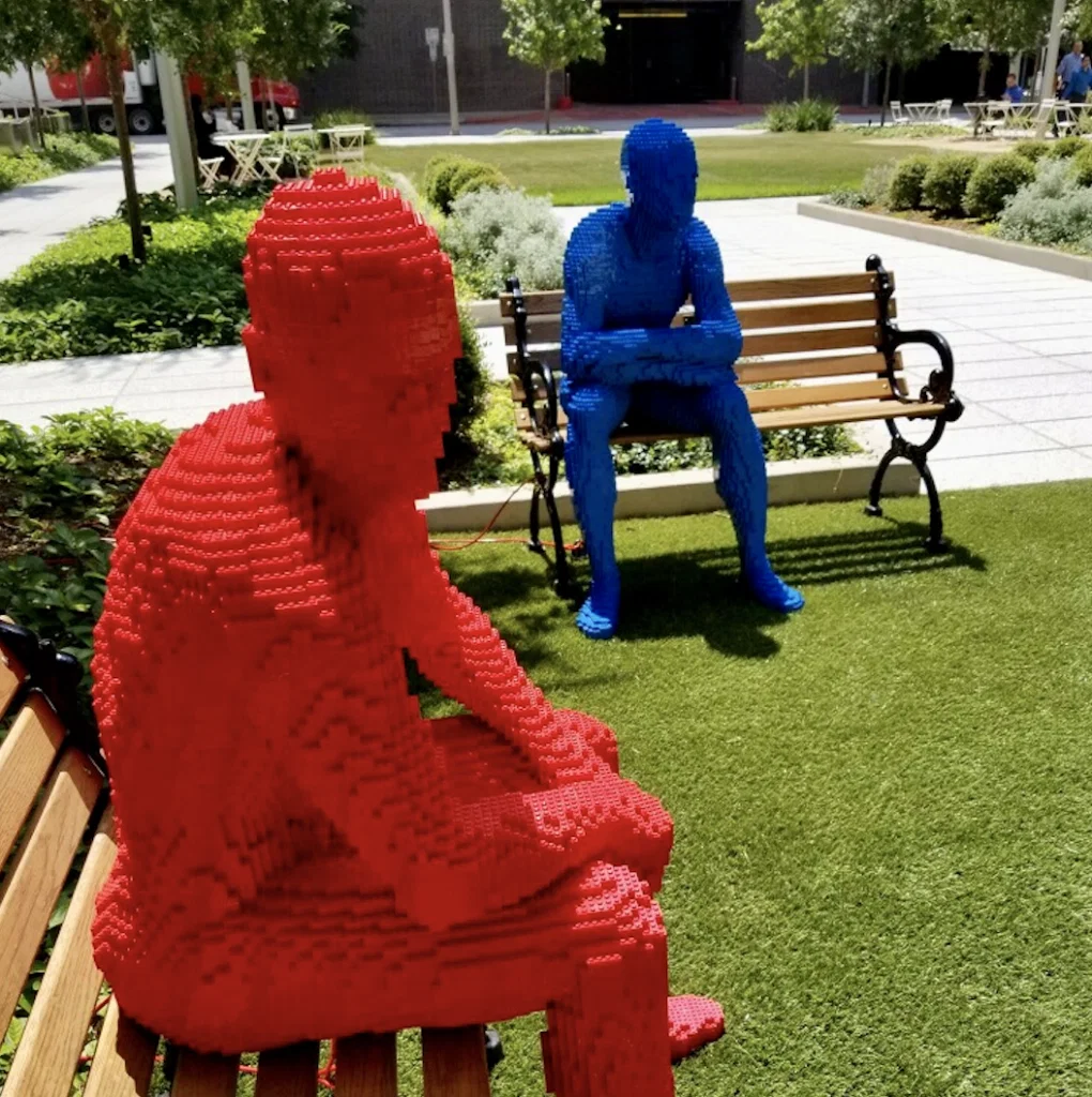 The artist calls LEGO an accessible medium. 