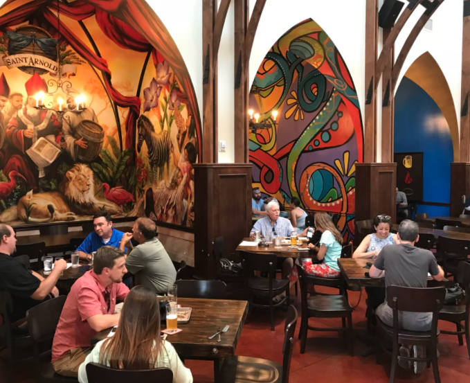 Each chapel takes a different spin on Saint Arnold. 