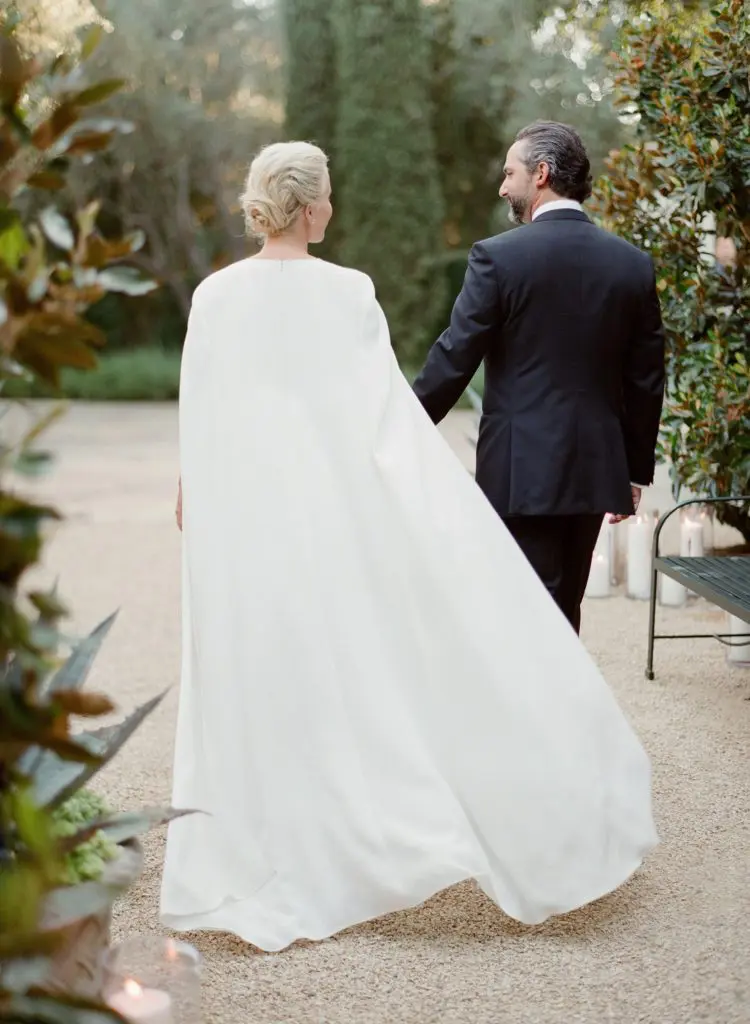 Jewelry designer Ashley Pittman and television writer Taylor Hamra tie the knot in L.A. (Photo by Jose Villa)