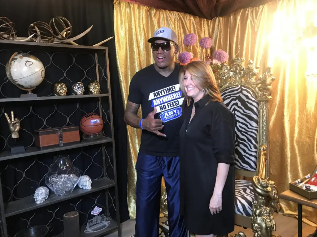 Dennis Rodman now considers himself a people person. What a strange, wild life it's been. (Photo by Chris Baldwin.)