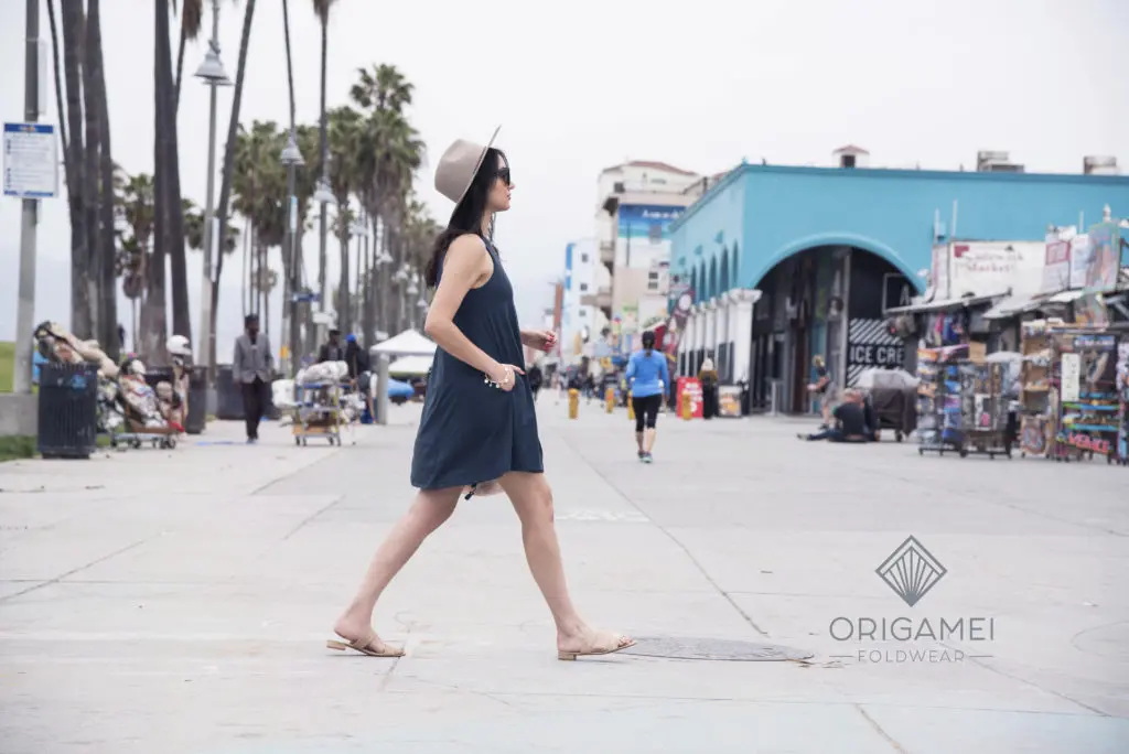 The idea is to wear your Origamei dress  everywhere, anywhere and in any temp.