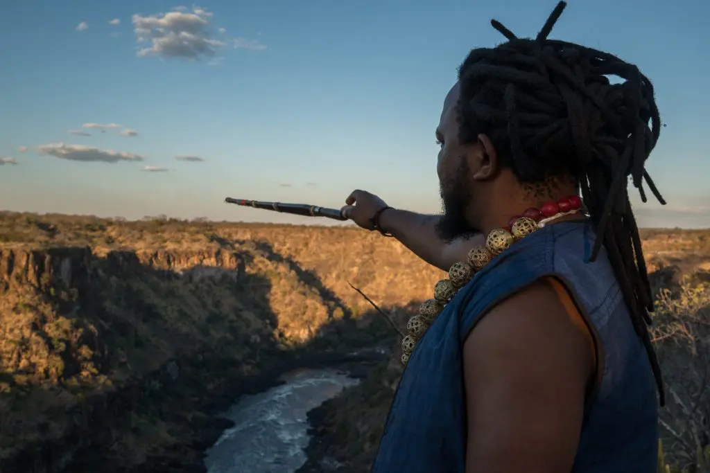 Ceramics artist Andile Dyalvane in Zimbabwe