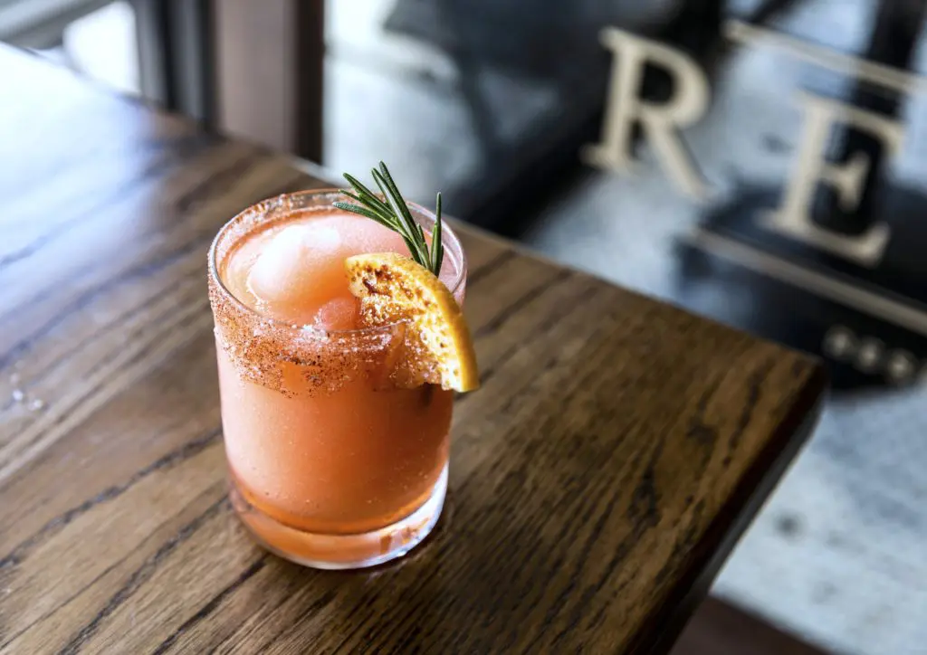 Relish Restaurant and Bar's Frozen Salty Dog (Photo by Julie Soefer Photography.)