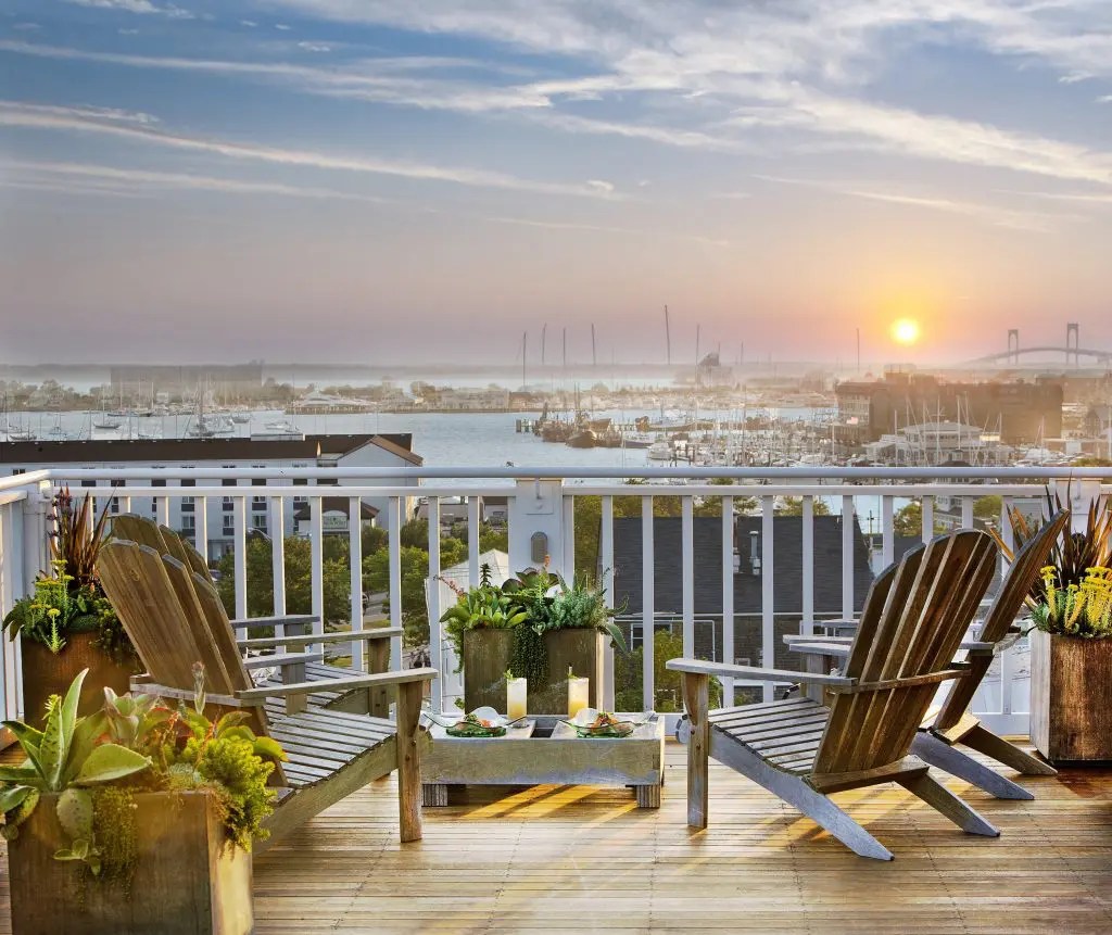 The Vanderbilt's patio boasts some impressive views.