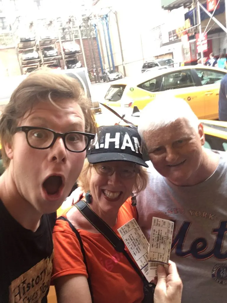 Reaching the Holy Grail: Securing "Hamilton" tickets in New York City.