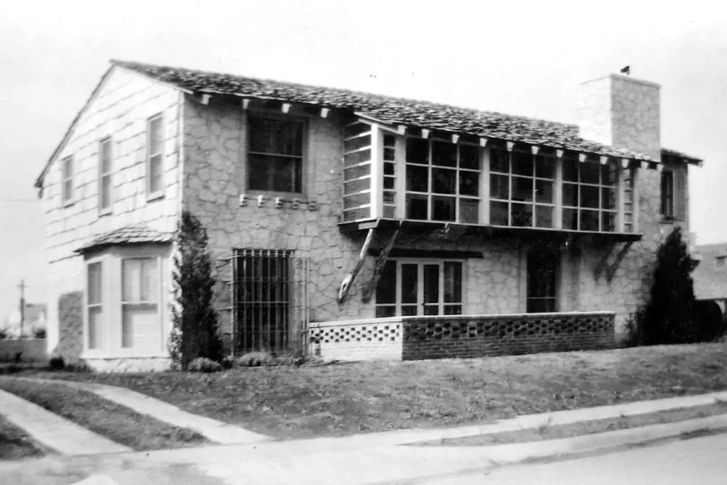 A Dilbeck house at the intersection of Shenandoah and Douglas in University Park. It's one of four houses Dilbeck placed on all four corners, giving them the nickname Four Corners. All four houses are still standing. Courtesy Willis Winters.
