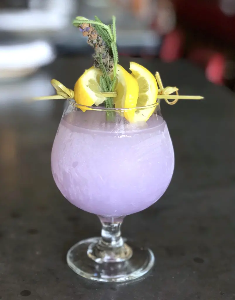 State Fare's Frozen Lavender Lemonade is a worthy brunch cocktail. (Photo by Lisa Gochman.)