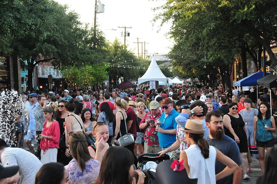 Celebrate Bastille Day at the 8th Annual Bastille on Bishop with French cuisine, wine, an open-air market and live music. Photo courtesy of bastilleonbishop.com.
