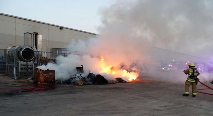 This tortilla chip factory is literally on fire (Photo courtesy of the Austin Fire Department)