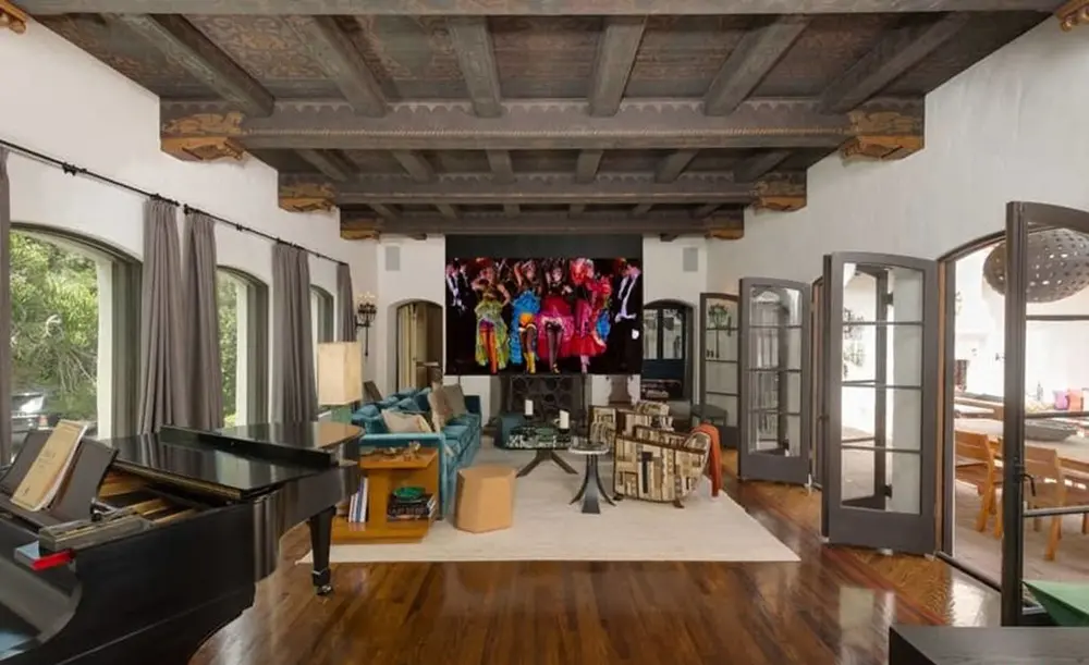 Trios of French doors are sprinkled throughout the mansion. 