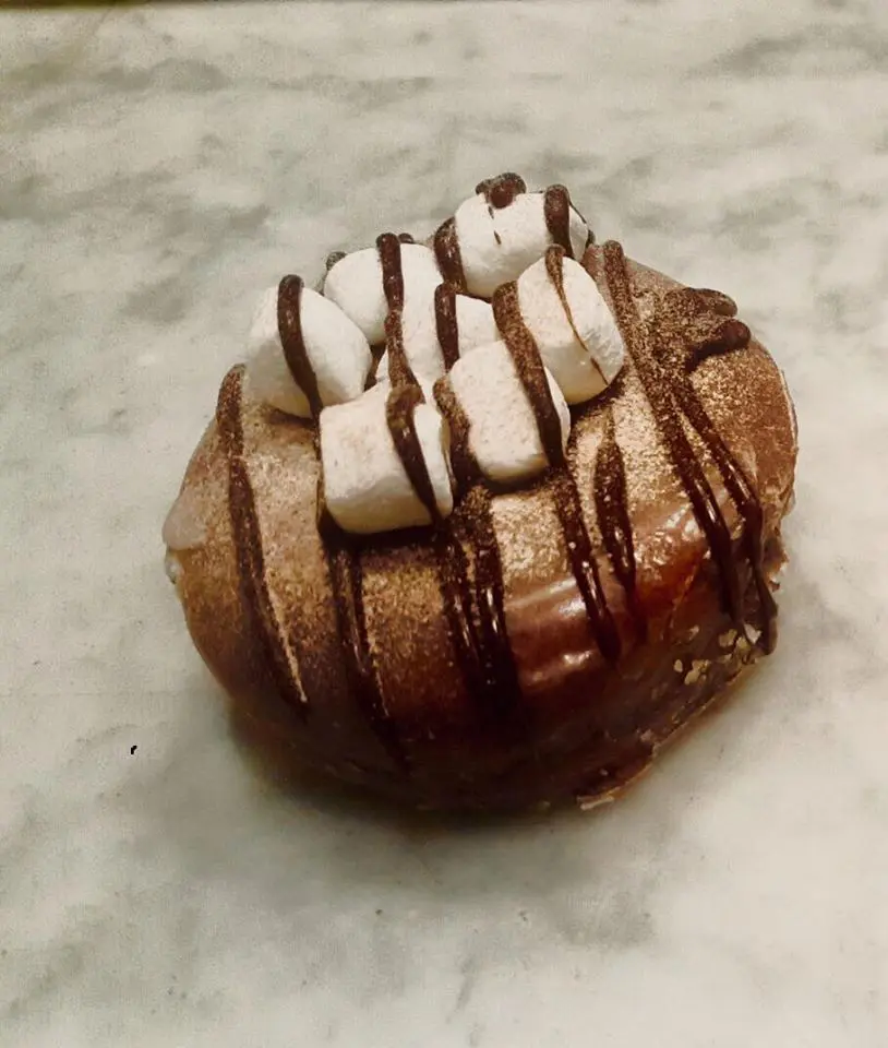 Hot chocolate is a seasonal specialty. 