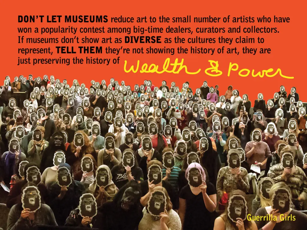 "Wealth and Power," 2016 (© Guerrilla Girls and courtesy of guerrillagirls.com)