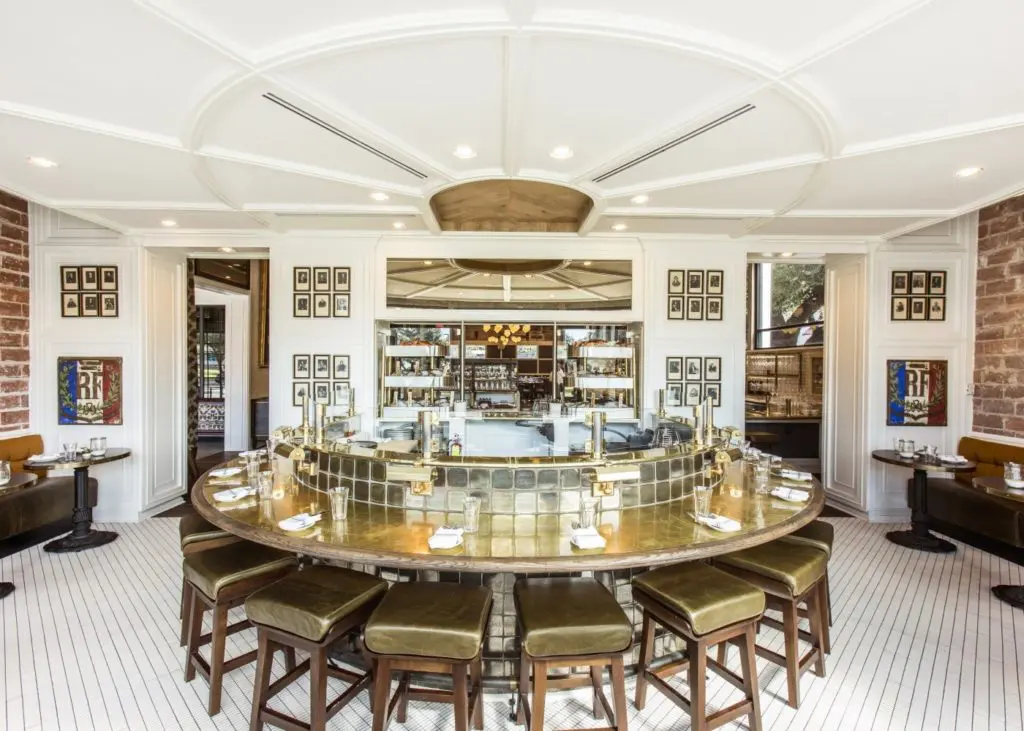 State of Grace's oyster bar is one of Houston's best restaurant retreats. (Photo courtesy Square Feet Studio)