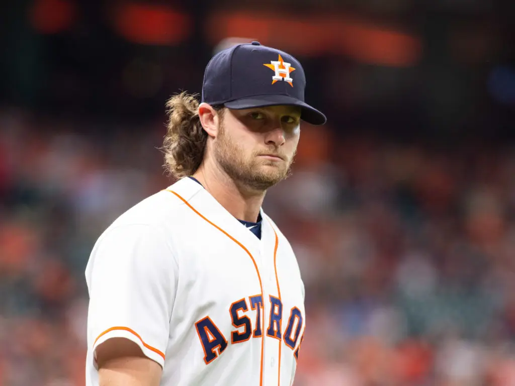 Astros ace Gerrit Cole has the big game stare down. (Photo by F. Carter Smith.)
