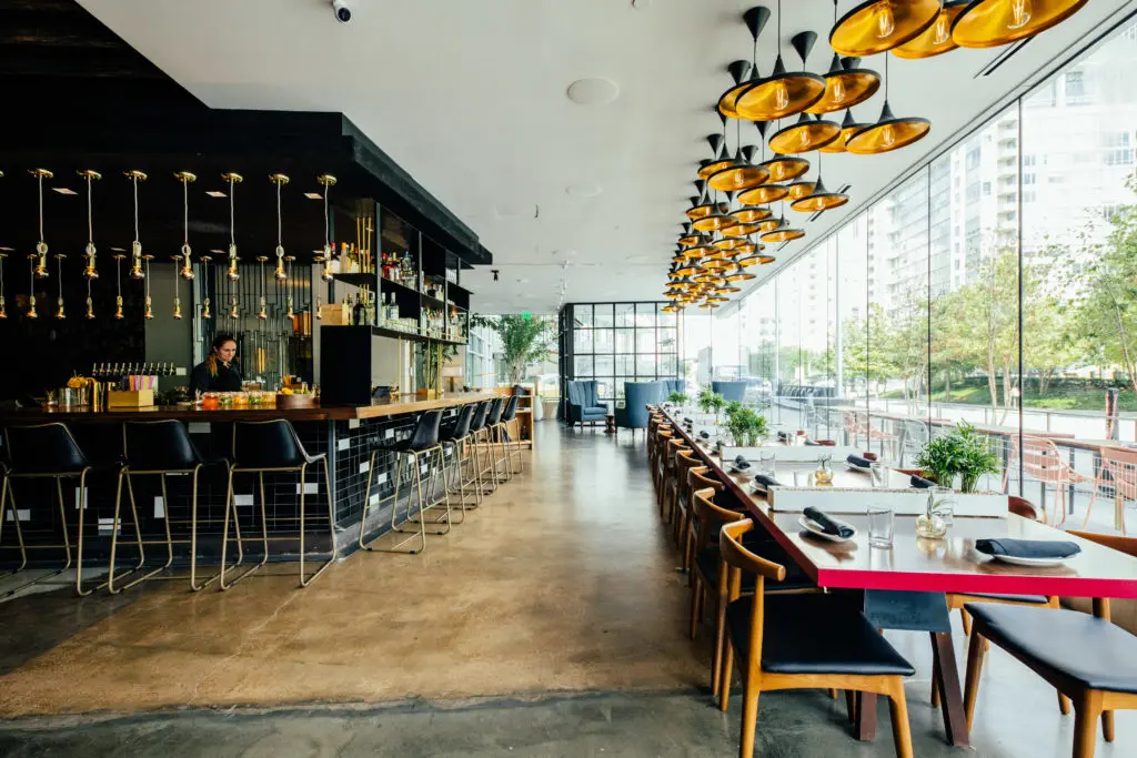 Dallas' largest table, a 28-top, sits in the front of Fine China.