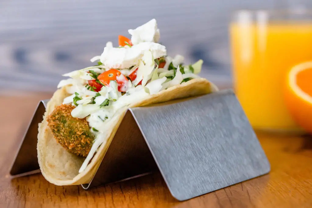 Fusion Eats' fried avocado taco is anything but the usual. (Photo by Duc Hoang.)