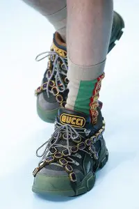 Gucci sneaker $1,590, at Gucci NorthPark Center, Dallas; Gucci Galleria, Neiman Marcus, Saks Fifth Avenue, The Webster, Houston