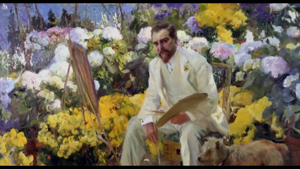 The blockbuster exhibition featured lavish garden paintings by more than 120 artists.