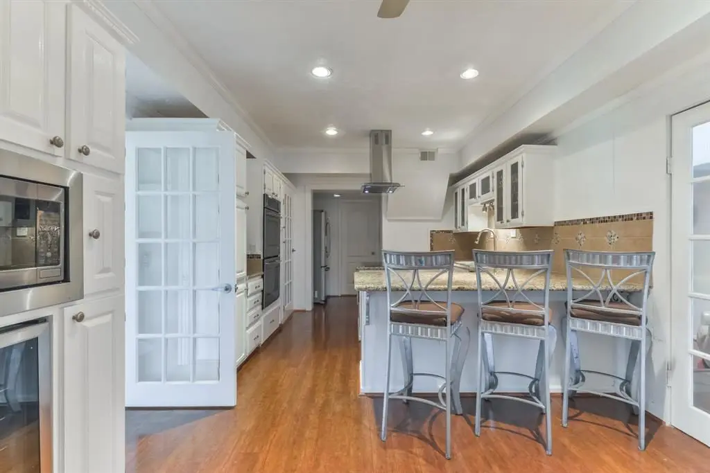 The granite countertops are a lovely update. 