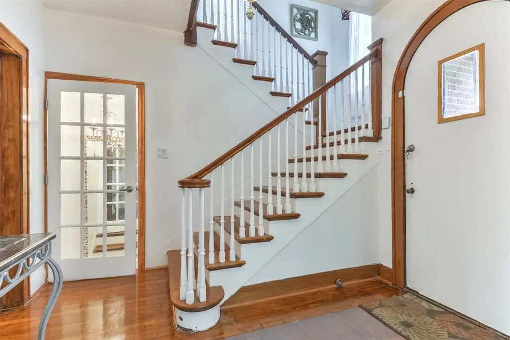 The home is two stories with a small loft. 