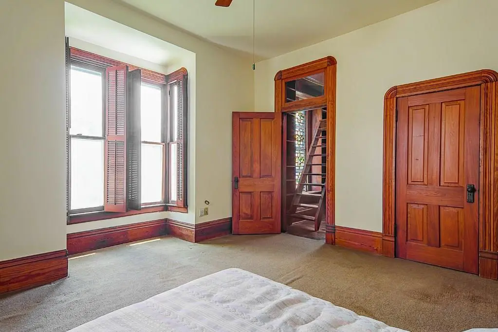 The home boasts five bedrooms. 