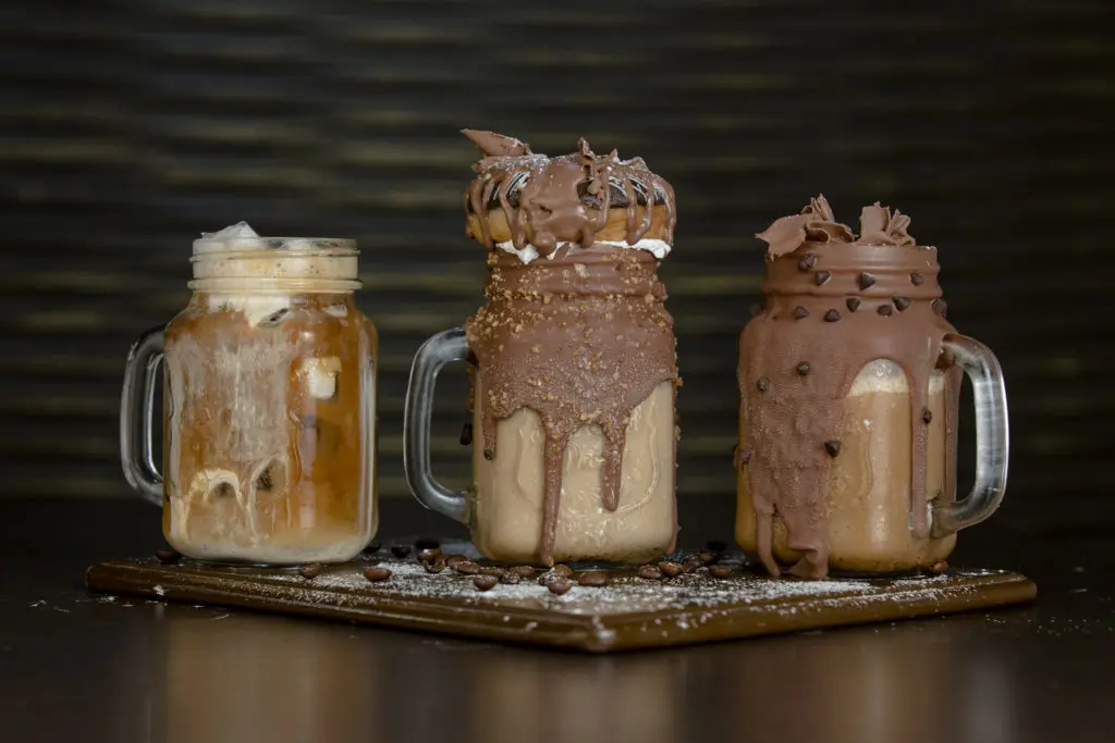 Sablon Chocolate Lounge is like a bar for chocolate treats including these three Grand Chocshakes. 