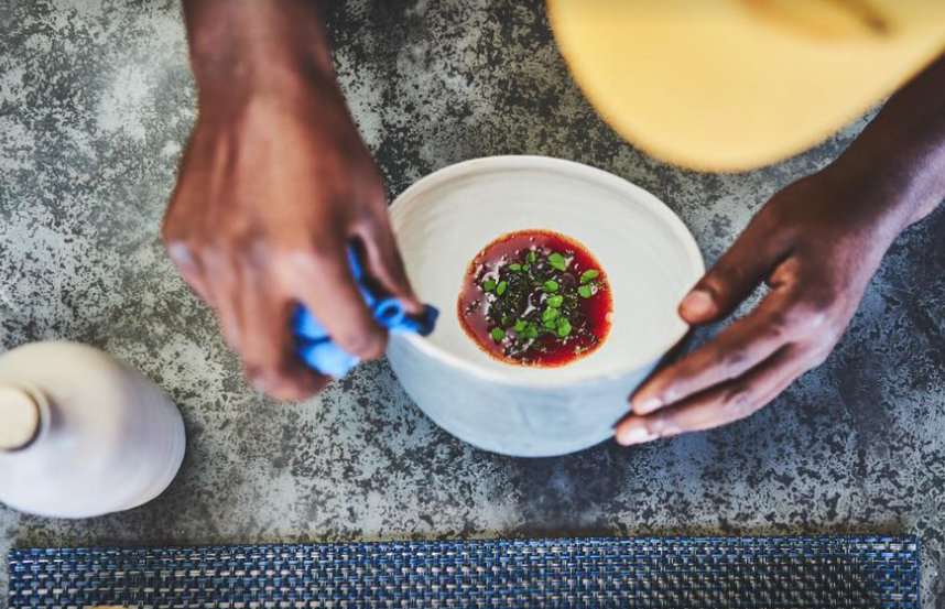 Indigo's tasting menu comes courtesy of a former Oxheart line cook. 