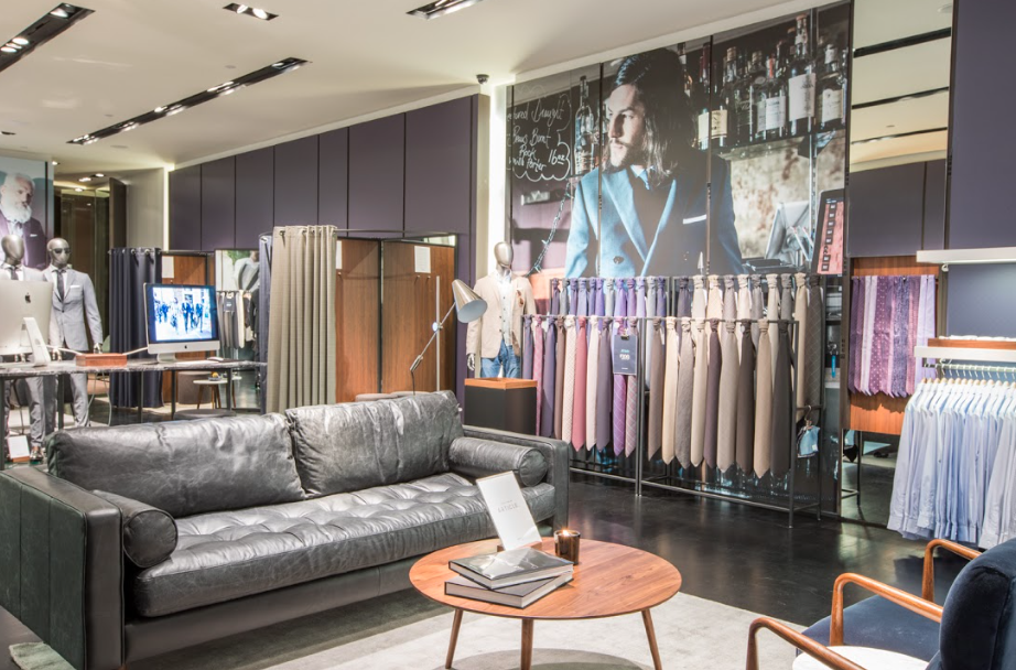 The sleek showrooms offer complimentary espresso. 