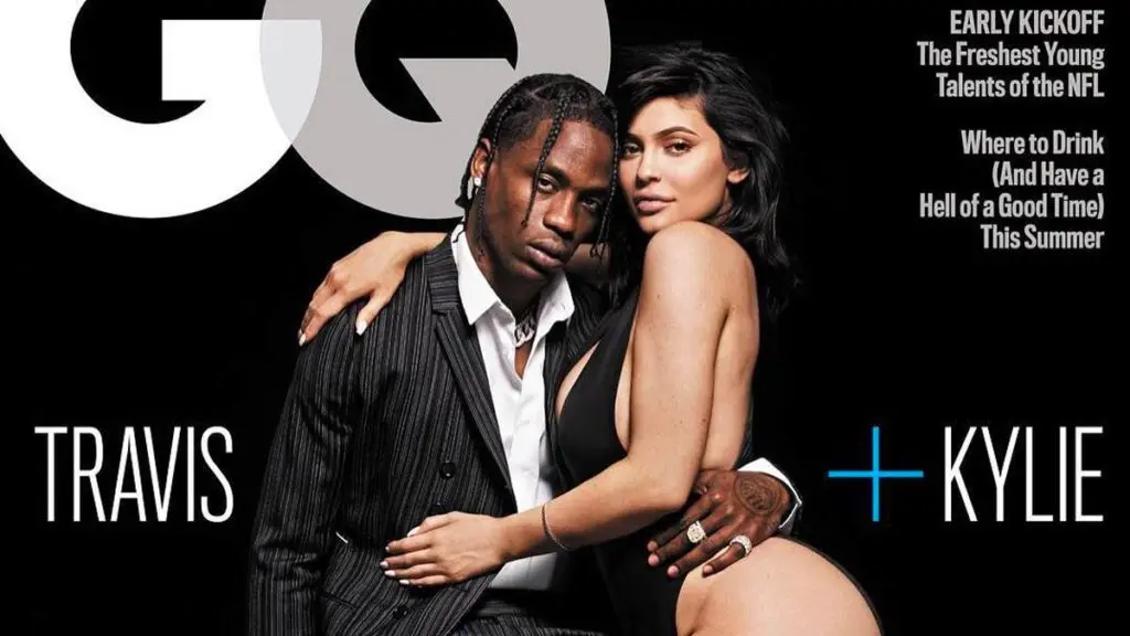 Kylie Jenner and Travis Scott seem to be everywhere, including on a striking cover of GQ.
