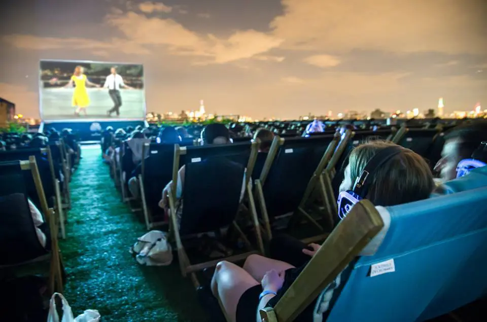 Rooftop Cinema Club  atop BLVD Place. 