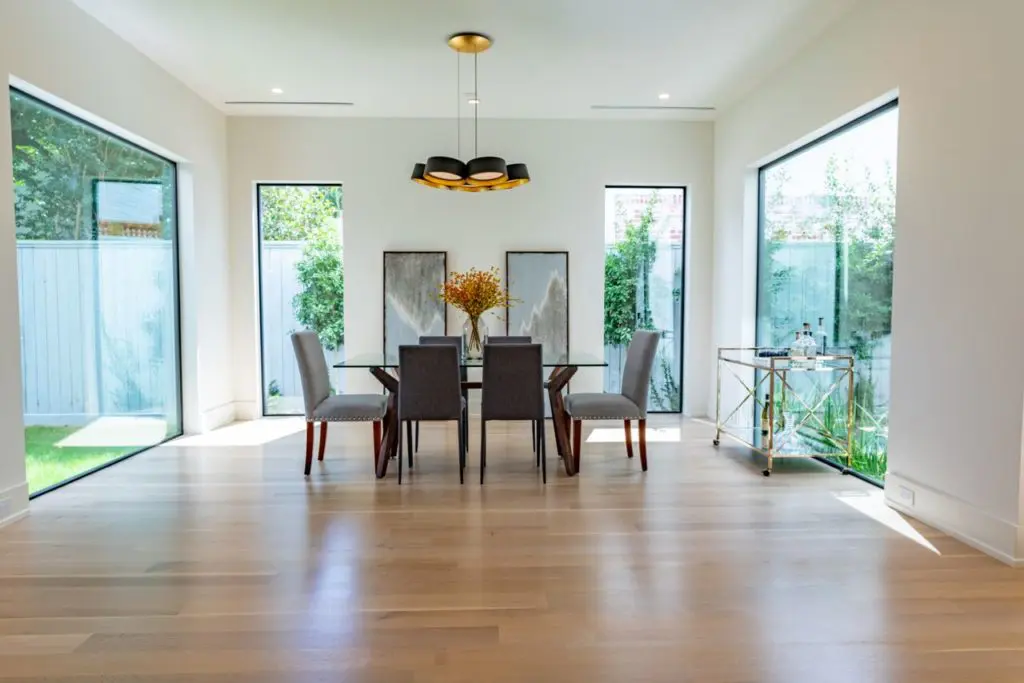 The proposed dining area is off the lightwell, but the rooms have tons of flexibility. 