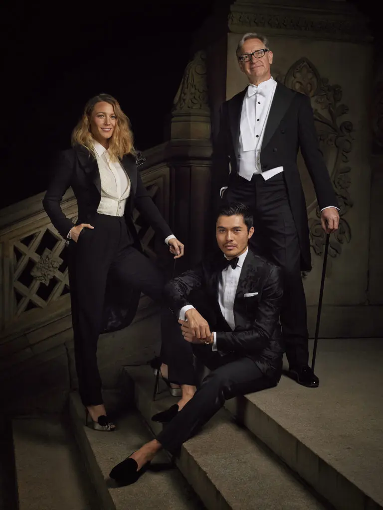 Blake Lively, Paul Feig, Henry Golding at Ralph Lauren 50th anniversary 