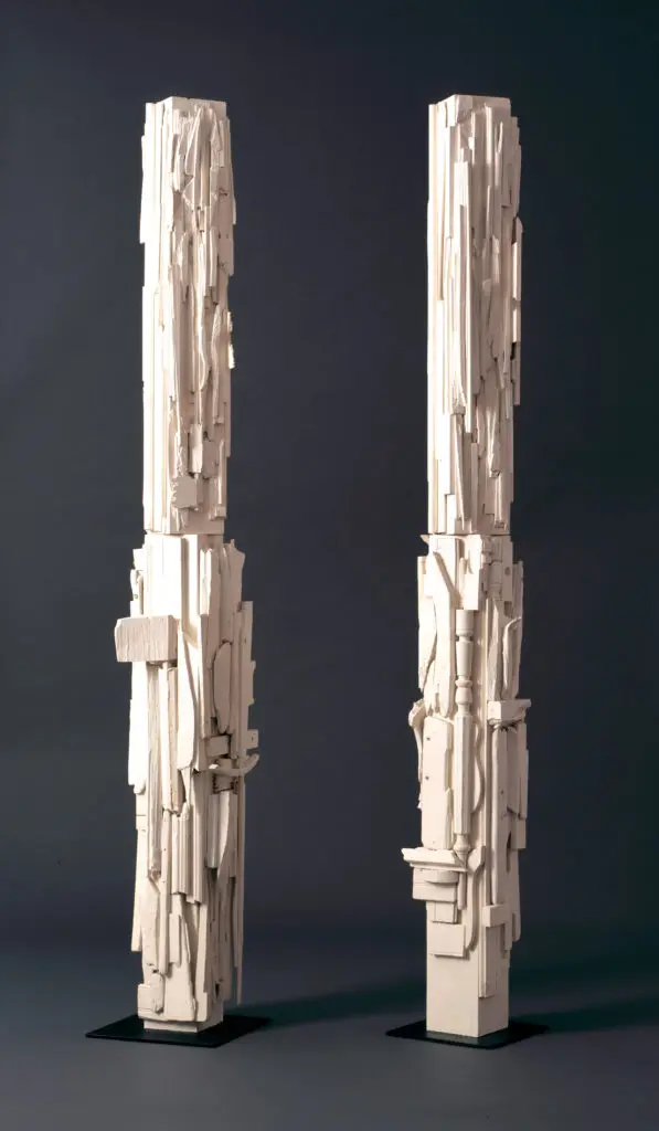 Louise Nevelson's "Construction Column from Dawn's Wedding Feast," 1959 (The Menil Collection, Houston. © Estate of Louise Nevelson/Artists Rights Society (ARS), New York. Photo Paul Hester)