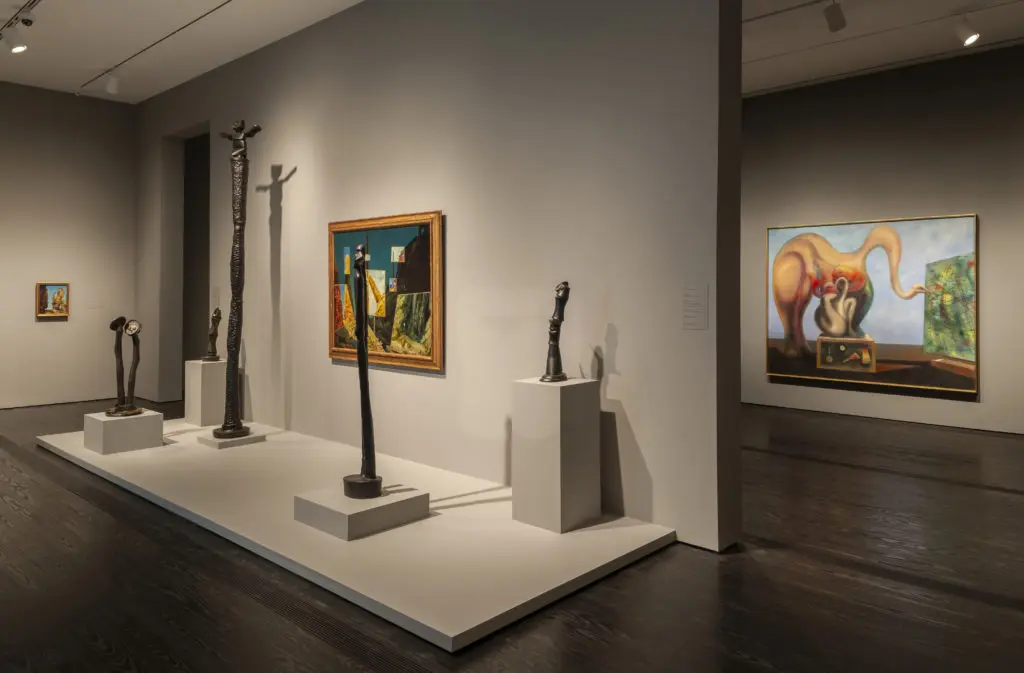 Entrance of the Surrealism galleries featuring works by Max Ernst, one of the touchstones of The Menil Collection. (Photo Paul Hester, courtesy The Menil Collection)