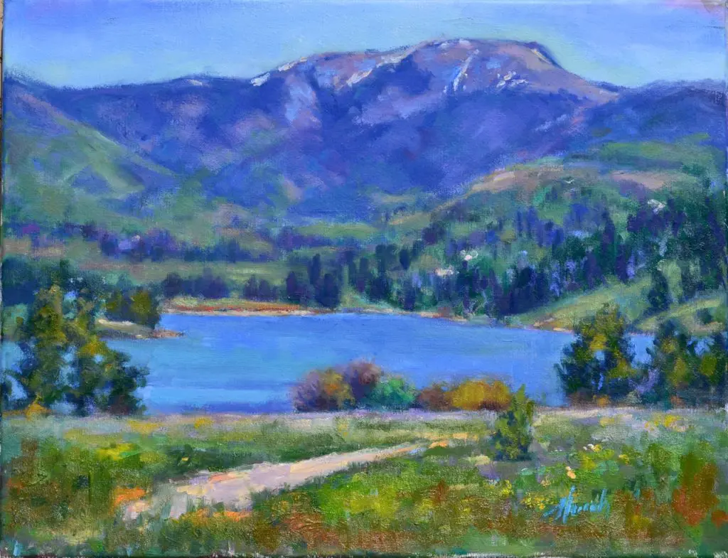 Myrrh Haslam's "Hanh's Peak," 2018 (The Silos, Studio 305)