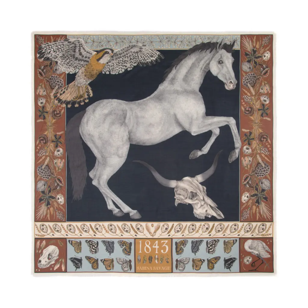 Sabina Savage's exquisite scarves are unlike any other.