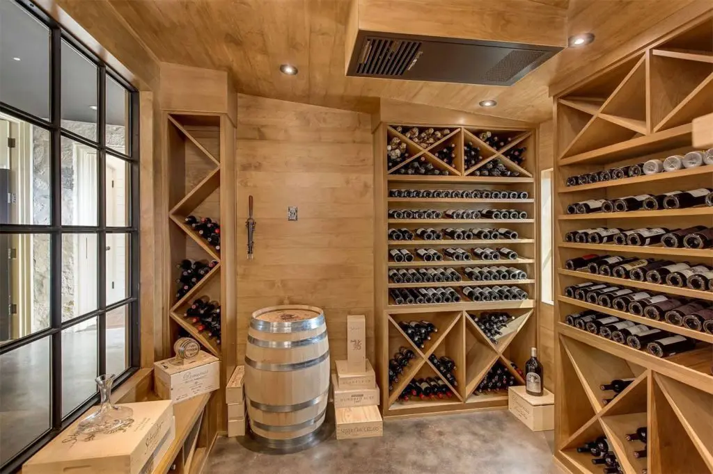 The Roddick-Deckers added a temperature-controlled wine cellar. 